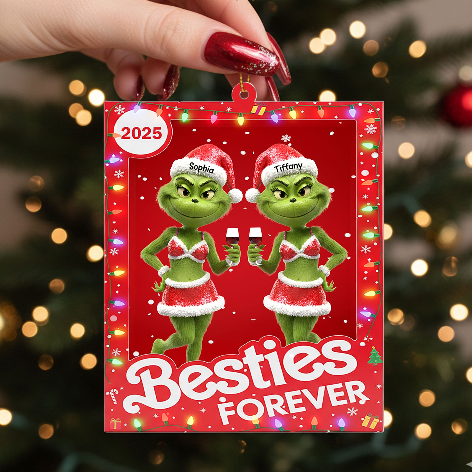 Funny Drinking Friend Ornament - Personalized Gifts For Friends 06nati150925-Homacus