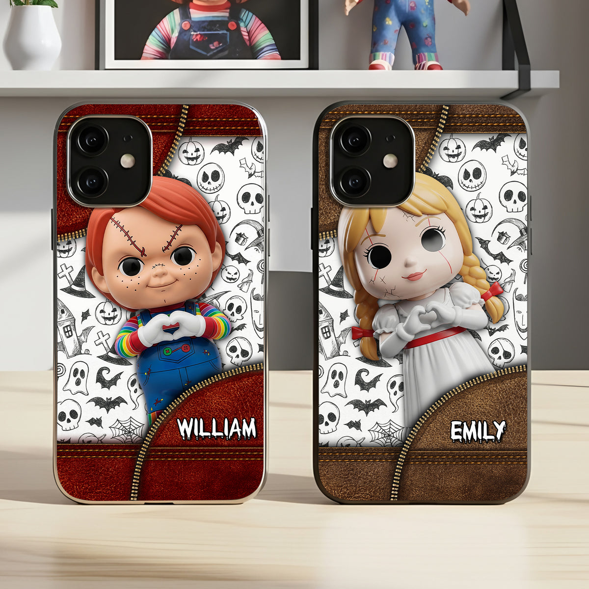 Horror Character Phone Case - Personalized Gifts For Horror Lovers 02pgti030925-Homacus