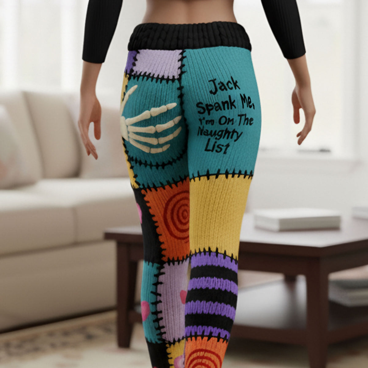 Funny Couple Leggings - Personalized Gifts For Her Leggings 03NATI141125-Homacus