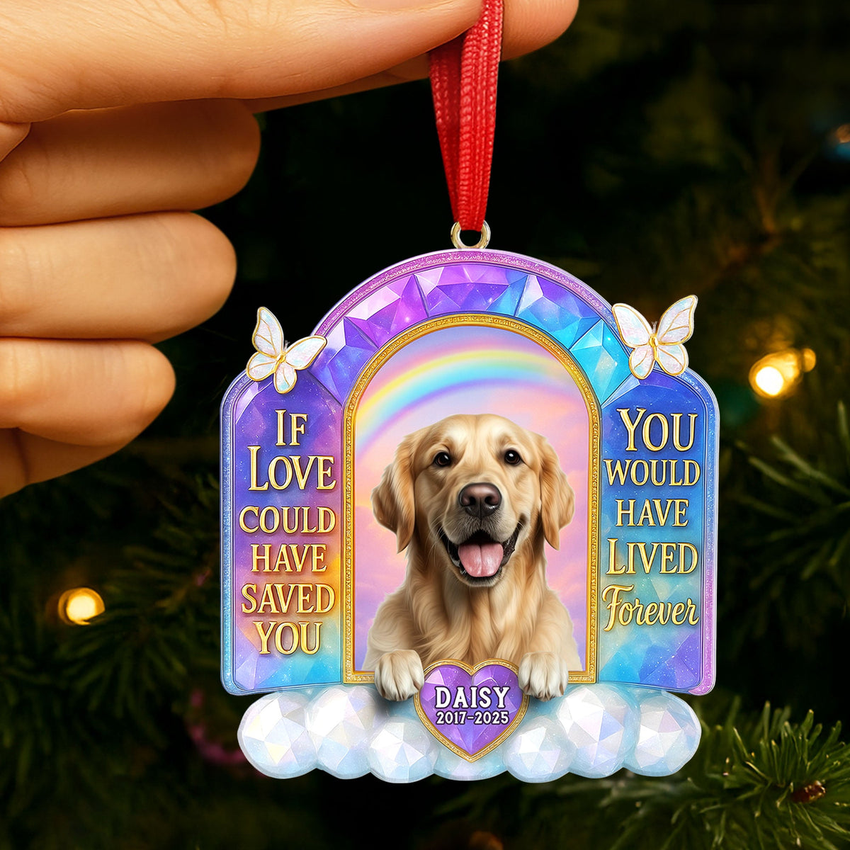 Memorial Dog Ornament - Custom Photo Gifts For Dog Lovers 06nati160925-Homacus