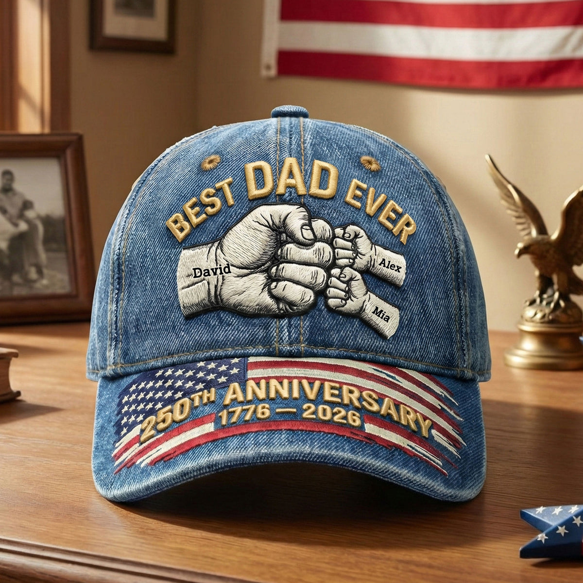 250th Anniversary Military Cap - Personalized Gift For Veteran Classic Cap 04NATI250226-Homacus