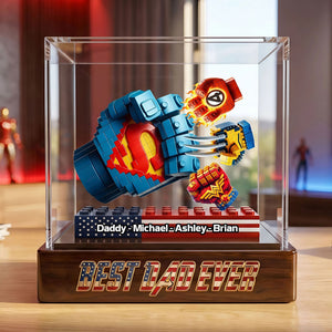 Best Dad Ever Acrylic Plaque - Personalized Gifts For Dad 05OHTI080526-Homacus