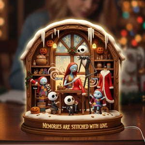 Sewing Family Light Box - Personalized Gifts For Family Custom Acrylic Light Box 02PATI181125-Homacus