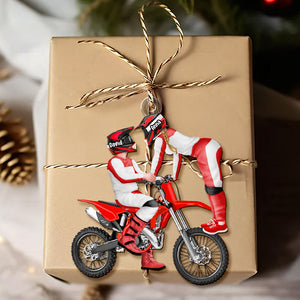 Personalized Gift For Couple Christmas Ornament Motorcross Couple 015ACTI111124PA-Homacus