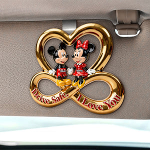 Safe Travels Couple Car Visor Clip - Personalized Gift For Couples 05NATI070126-Homacus