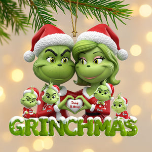 Green Family Ornament - Personalized Gifts For Family 03ohti200825-Homacus