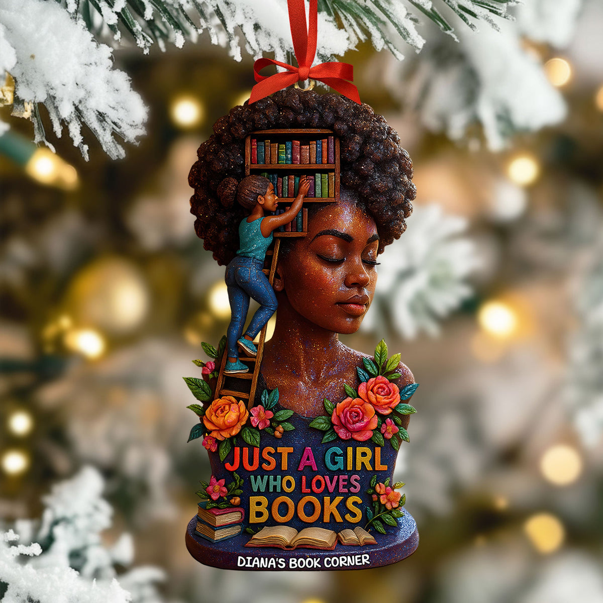 Book Girl Ornament - Personalized Gifts For Book Lovers 04huti190925-Homacus