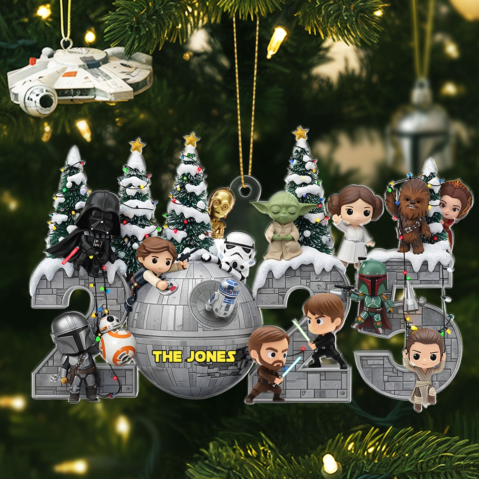Merry Christmas From Galaxy Troop Ornament, Personalized Gifts For Galaxy Lovers 01qhti110925-Homacus