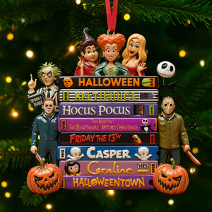 Horror Tape Stack Ornament, Personalized Christmas 02qhti161025-Homacus