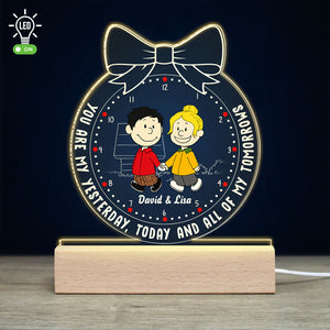 Personalized Gifts For Couple LED Light My All Of Tomorrows-Homacus