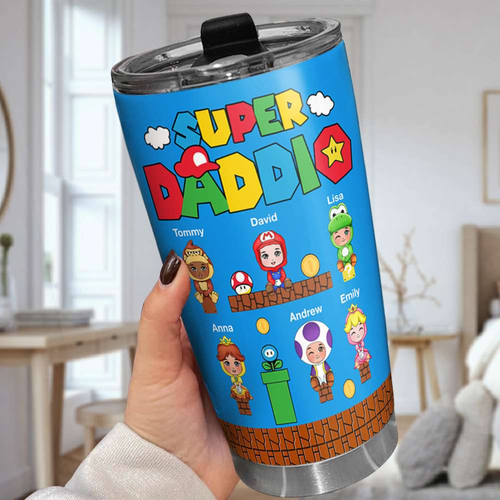 Super Dad Tumbler Cup - Personalized Gift For Father 7DTDT130523-Homacus