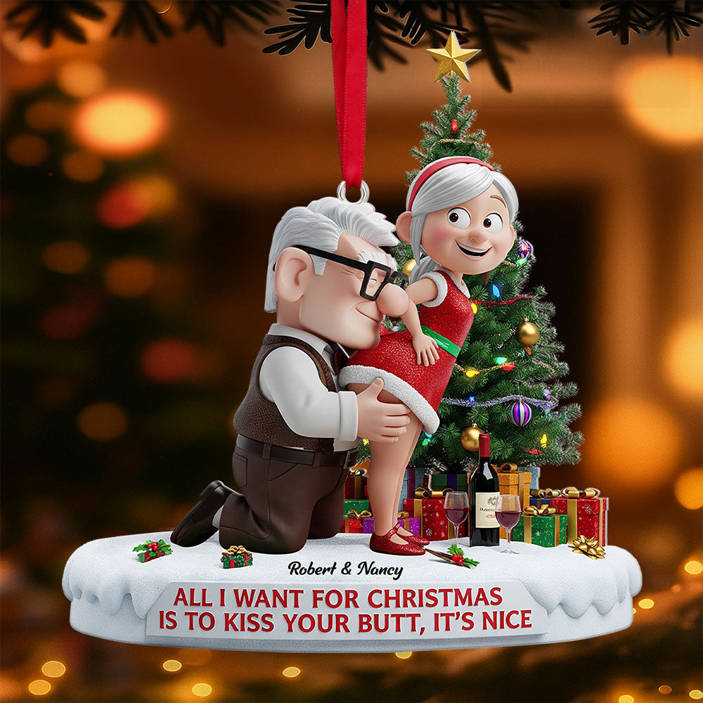 Old Naughty Couple Ornament - Personalized Gifts For Couple 03ohti100925-Homacus