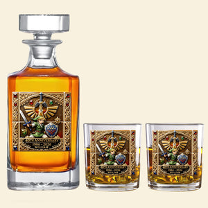 Fantasy Sword Hero Decanter Set – Personalized Drinking Decanter Gift For Fantasy Lover Set 04OHTI120226-Homacus