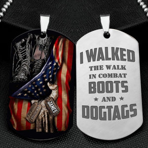 Custom Military Branches Gifts For Veteran Dogtag Army Boots & Hand Flag 03hudc290624-Homacus