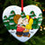 Kissing Couple - Personalized Christmas Gifts - Couple Heart Ornament-Homacus