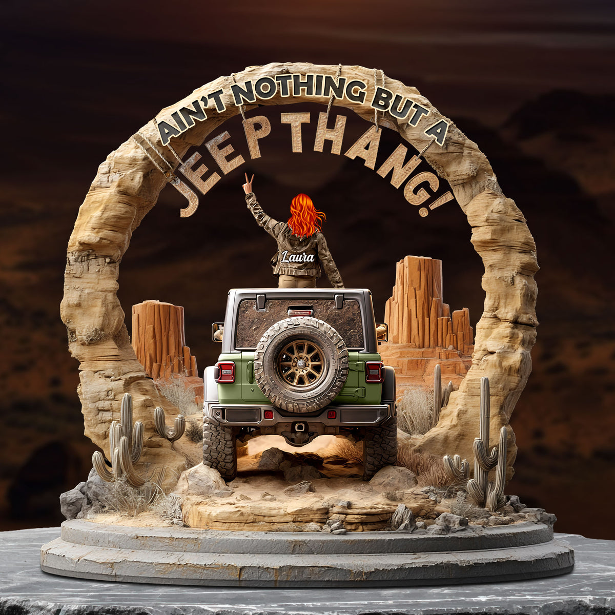 Off-road Girl Acrylic Plaque - Personalized Gifts For Off-road Lovers 04TGTI150525-Homacus