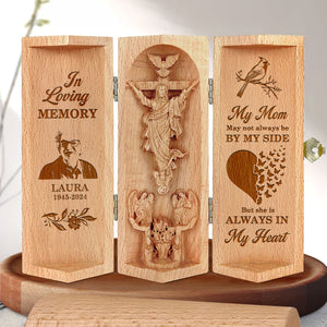 Custom Photo Gifts For Heaven Mom Openable Wooden Cylinder Sculpture 06xqti311224-Homacus