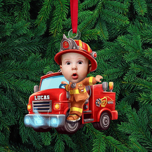 Custom Photo Gifts For Kid Firefighter Ornament 03ohti211124-Homacus