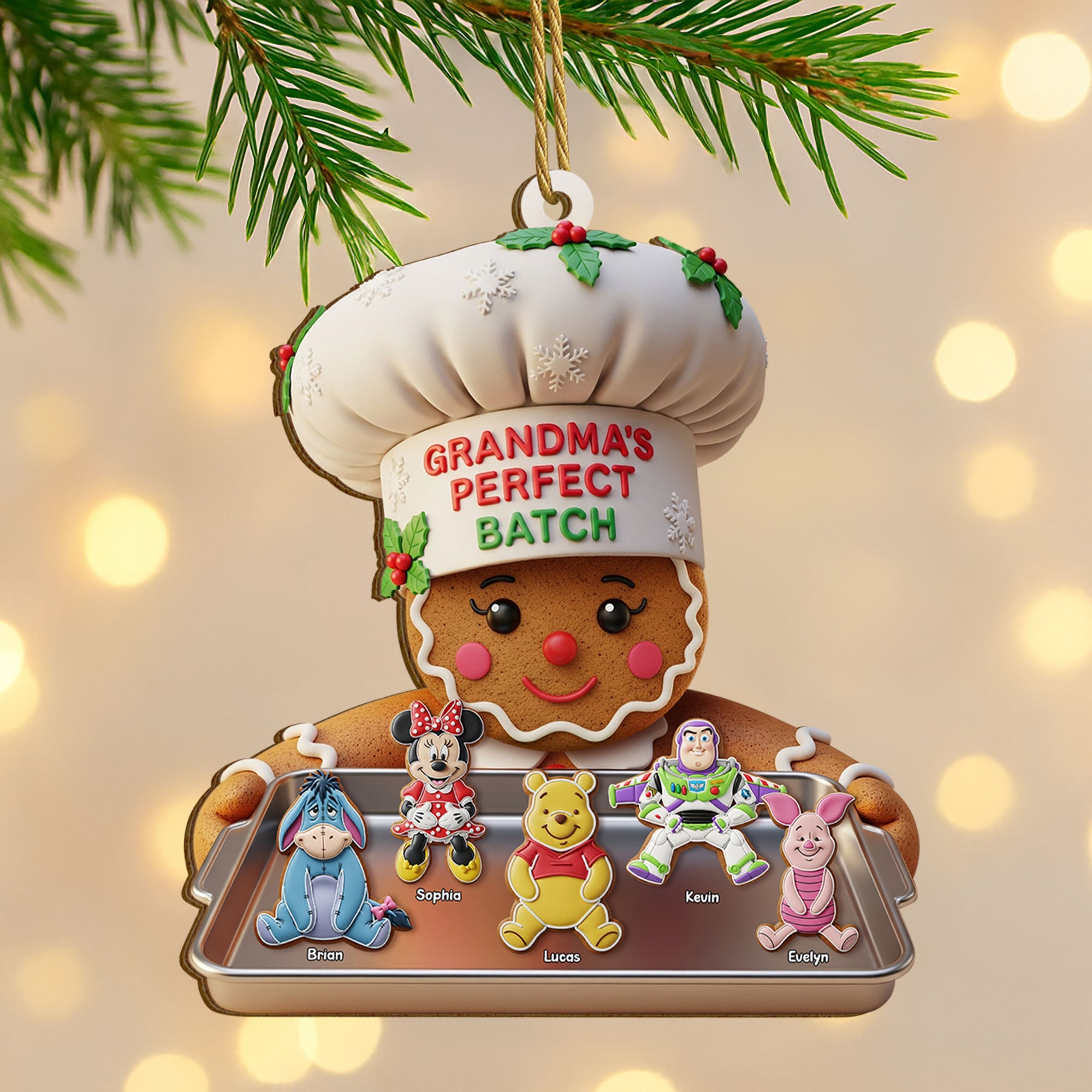 Grandma Cookie Ornament - Personalized Gifts For Grandma 04pgti180825-Homacus