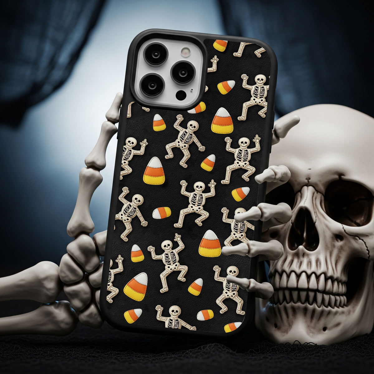 Slightly Subtle Halloween Skeleton Phone Case 05qhti230825-Homacus