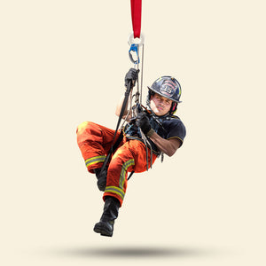 Custom Photo Gift For Firefighter Ornament, Firefighter Hanging 02qhti261124-Homacus