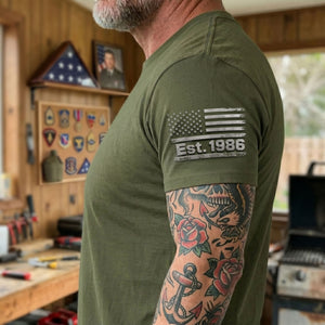 Patriotic Veteran Dad Shirt - Personalized Gift For Veteran Dads 02HUTI250526-Homacus