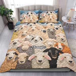 Personalized Gifts For Sheep Lover Quilt Bed Set 01kati261224-Homacus