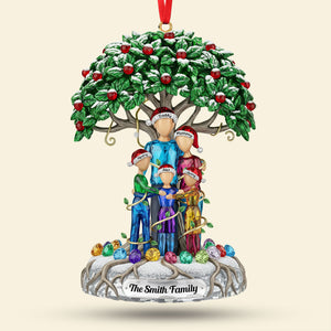Family Tree Ornament - Personalized Gifts For Family 04huti240925-Homacus