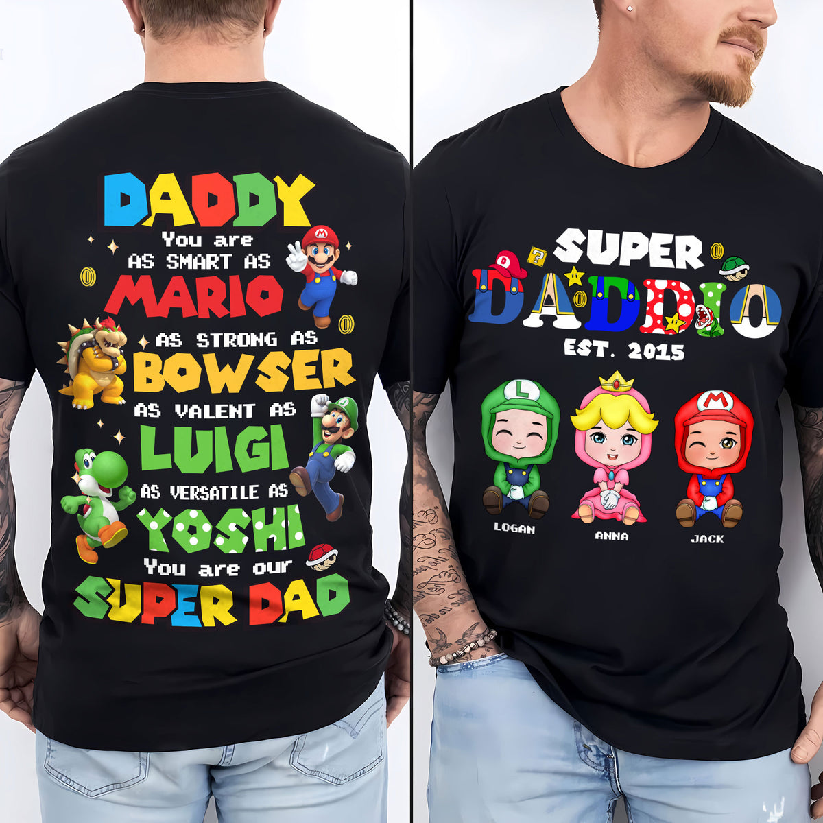 Personalized Gifts For Dad Shirt Super Daddio 04huti120325-Homacus