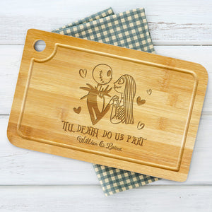 Personalized Gifts For Couple Love Cooking Cutting Board, Till Death Do Us Part 01KATI050824-Homacus