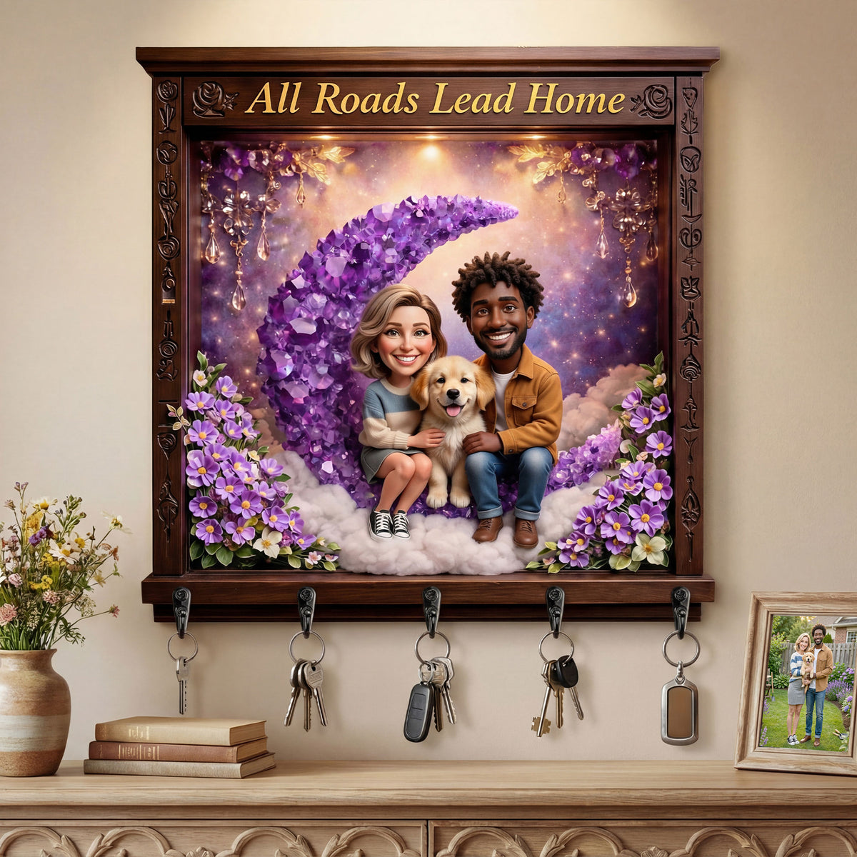Custom Photo Acrylic Key Hanger - Gifts For Family 05tyti300326-Homacus