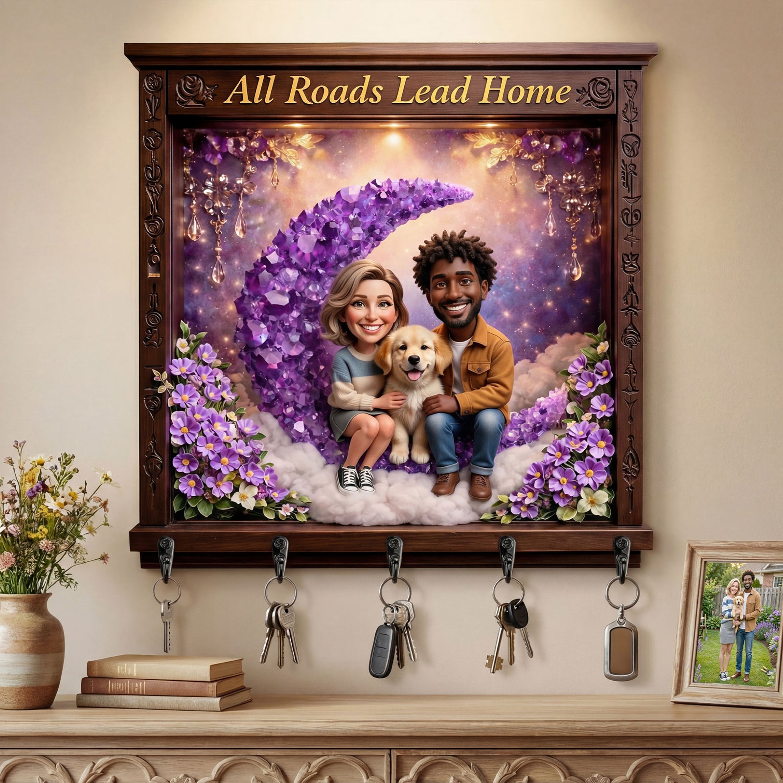 Custom Photo Acrylic Key Hanger - Gifts For Family 05tyti300326-Homacus