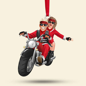 Personalized Gift For Couple Christmas Ornament Motorbike Couple 016ACTI111124DA-Homacus