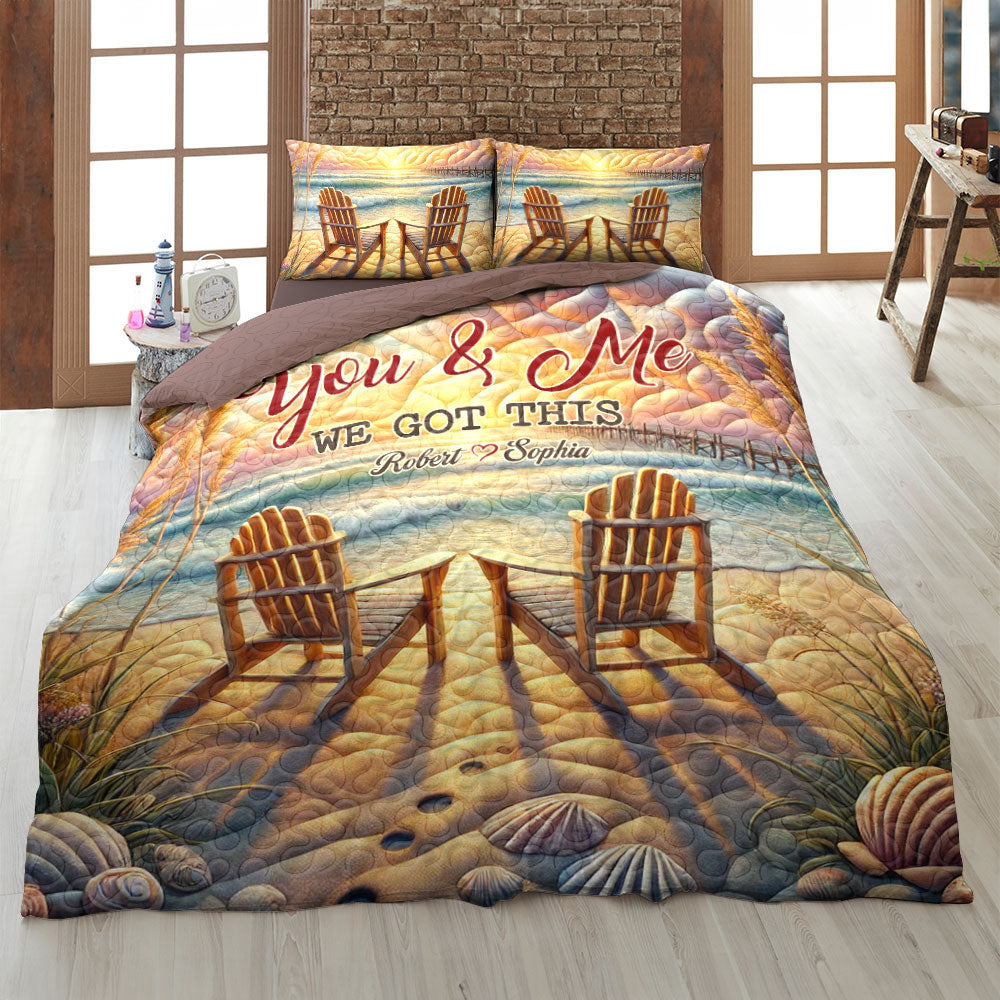 Personalized Gifts For Couple Quilt Bedding Set 03kati140125-Homacus