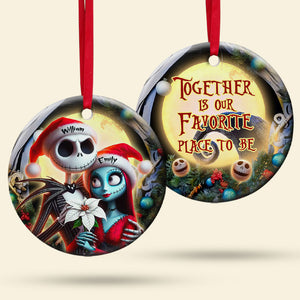 Personalized Gifts For Horror Couple Ornament, Character 01tgti081124-Homacus