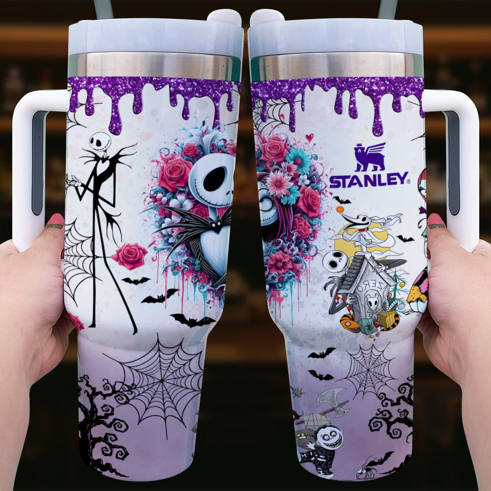 Gothic Skeleton Couple 40oz Luminous Tumbler - Trendy Gifts For Couples 89laxx180725-Homacus