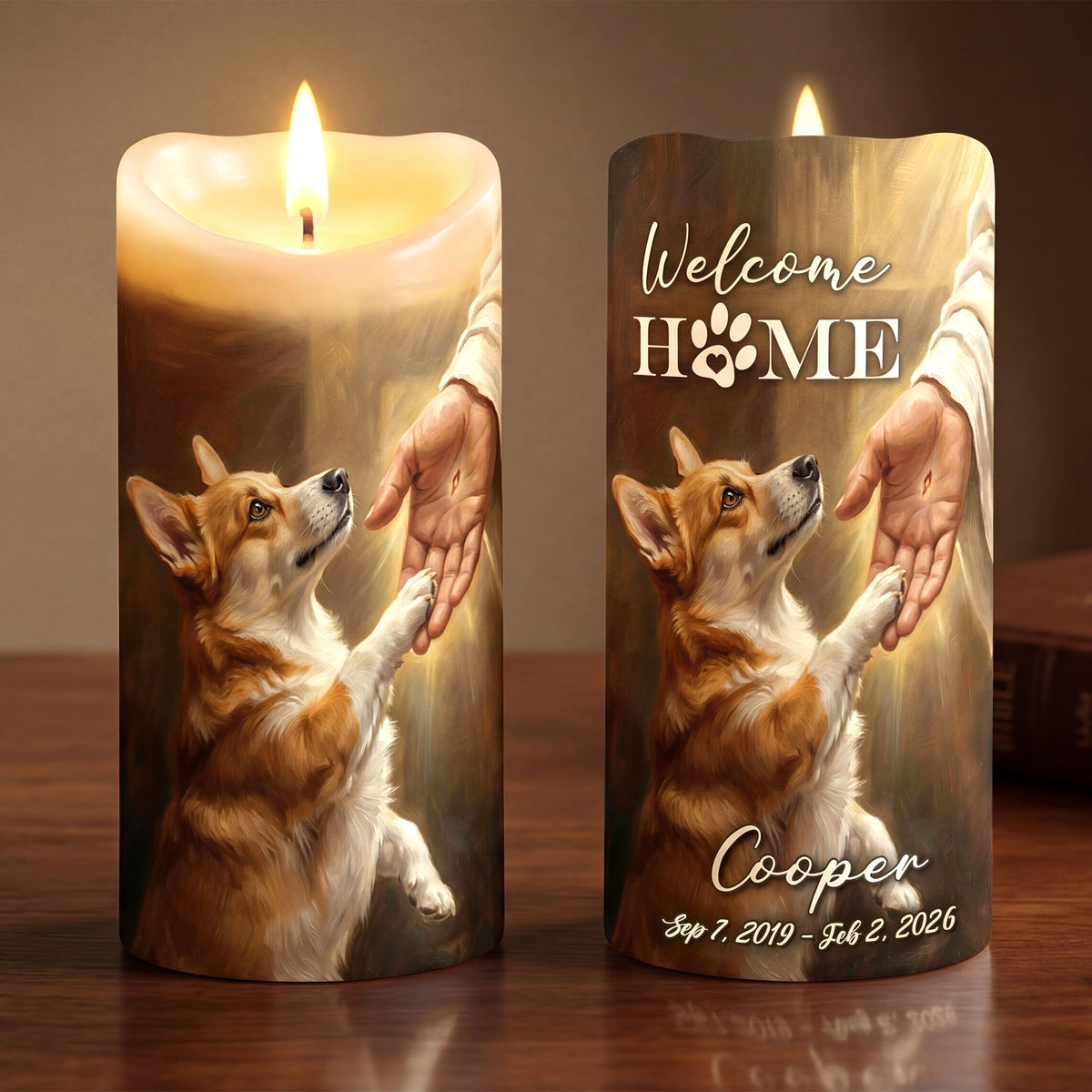 Heaven Dog LED Candle - Custom Photo Gifts For Dog Lovers 03qhti270326-Homacus