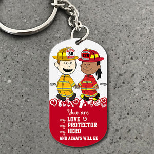 Personalized Gifts For Couple Keychain, Custom Job Costume 02qhti130125hg-Homacus