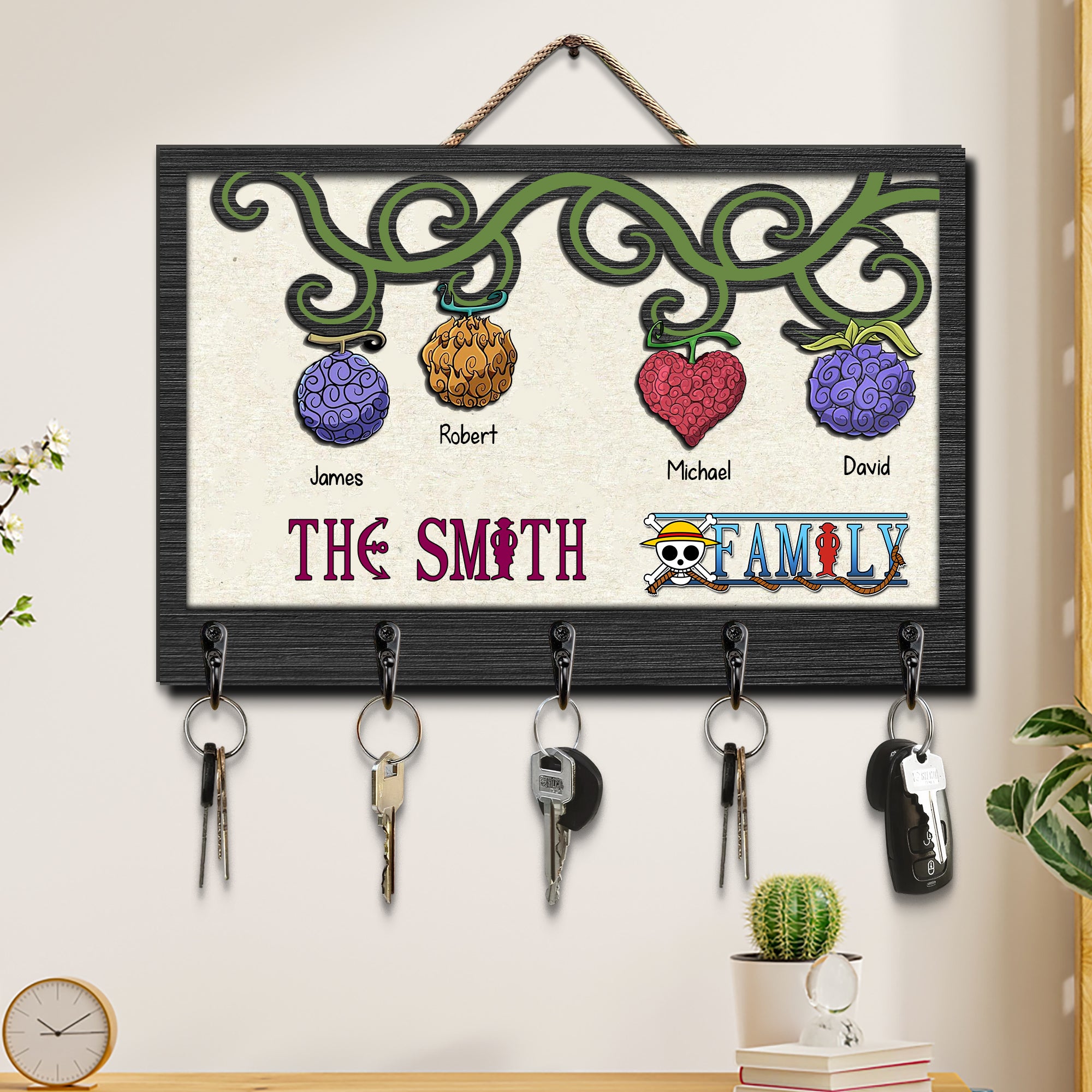 Personalized Gifts For Family Key Hanger 02HTDC080624-Homacus