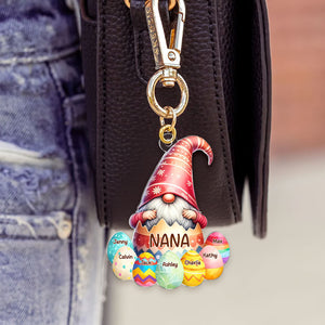 Personalized Easter Gifts For Grandma Keychain 02nati060225 Gnome Nana-Homacus