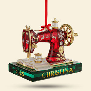 Sewing Machine Ornament - Personalized Gifts For Sewing Lovers 03pgti150825-Homacus