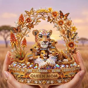 Queen Mom Of Savana Shimmering Acrylic Plaque, Personalized Gifts 01QHTI200426-Homacus