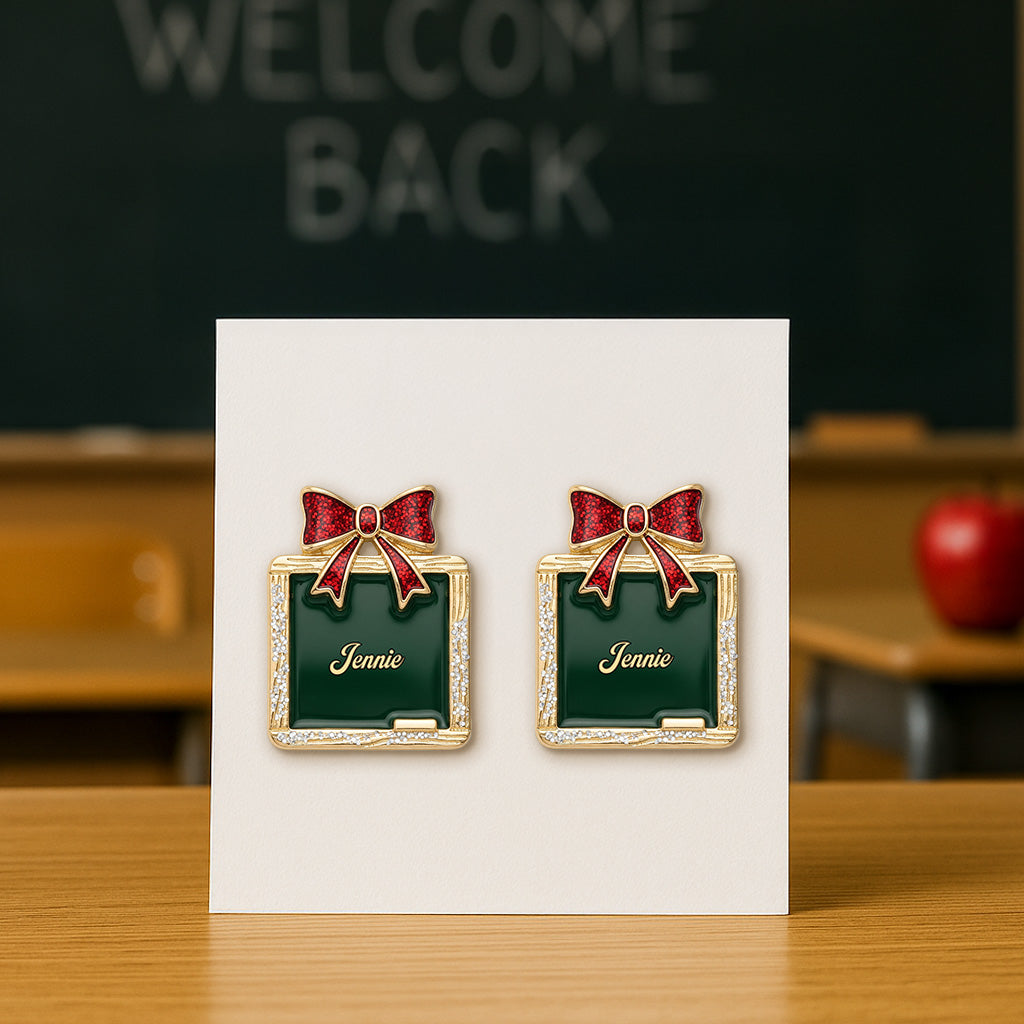 Teacher Stud Earrings - Personalized Gifts For Teacher 01pgmg210725-Homacus
