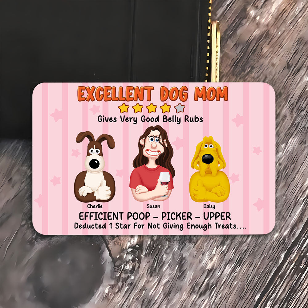 Personalized Gifts For Mom Wallet Card Excellent Dog Mom 07xqti200125pa-Homacus