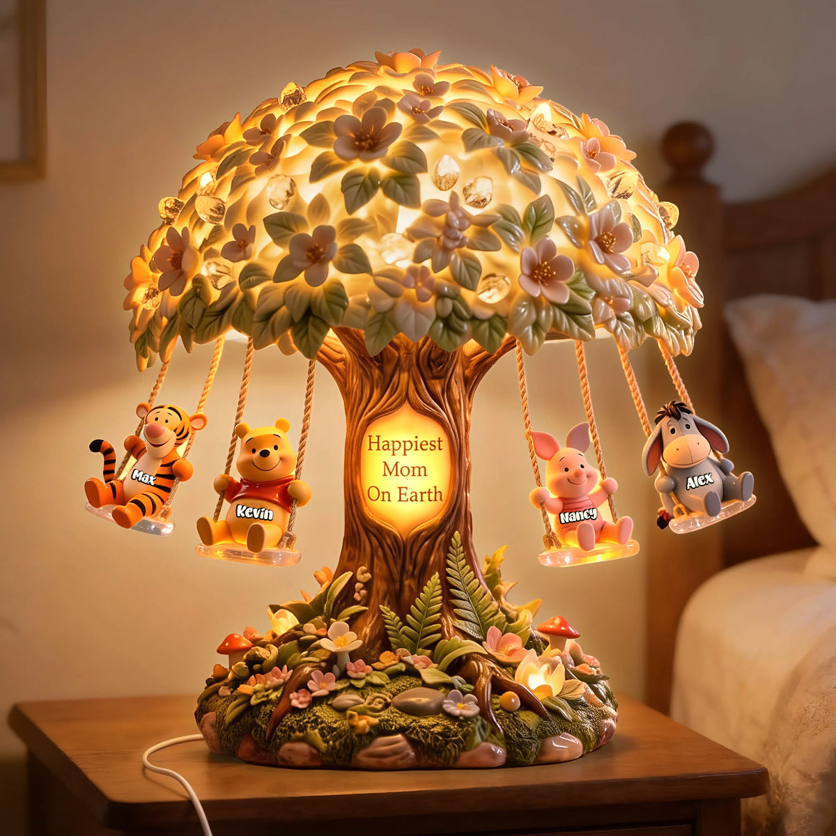 Childhood Tree Mom And Kids Light Box - Personalized Gifts For Mother's Day Acrylic Light Box 04PATI240426-Homacus