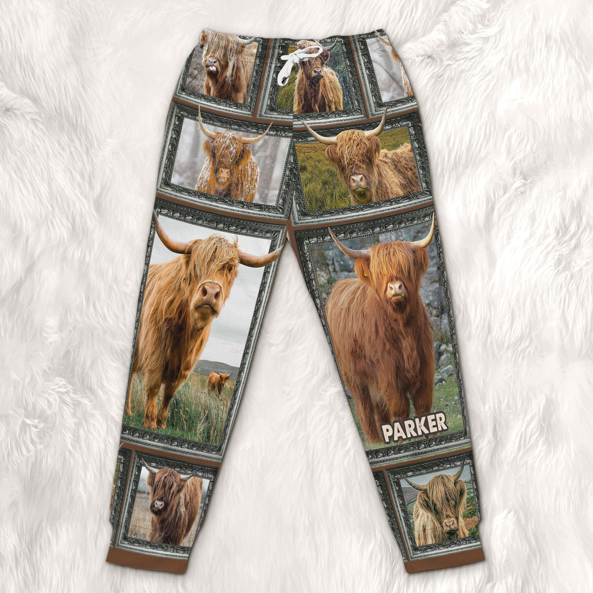 Highland Cow - Personalized Photos Collage Sweatpants 032qhti311224-Homacus