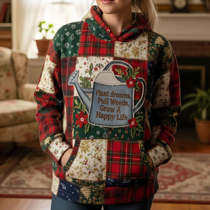 Gardening Dream Hoodie - Personalized Gifts For Gardener Patchwork Hoodie 01PATI201125-Homacus