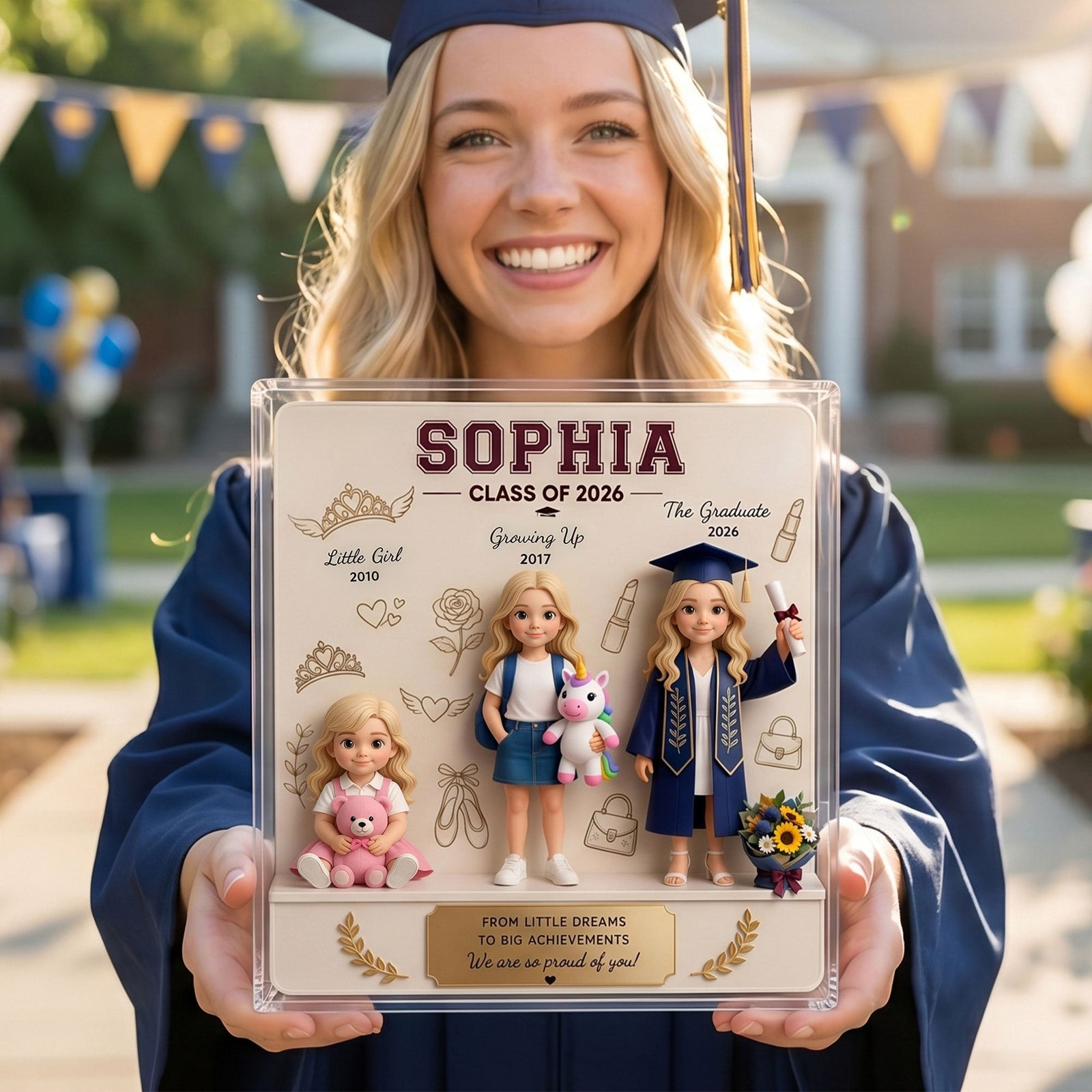 Graduation Milestone Acrylic Plaque - Personalized Custom Photo Gift For Graduation 03TYTI090526-Homacus