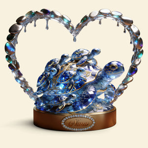 Ocean Turtle Acrylic Plaque - Personalized Gift For Grandma/Mom 05TGTI090226-Homacus