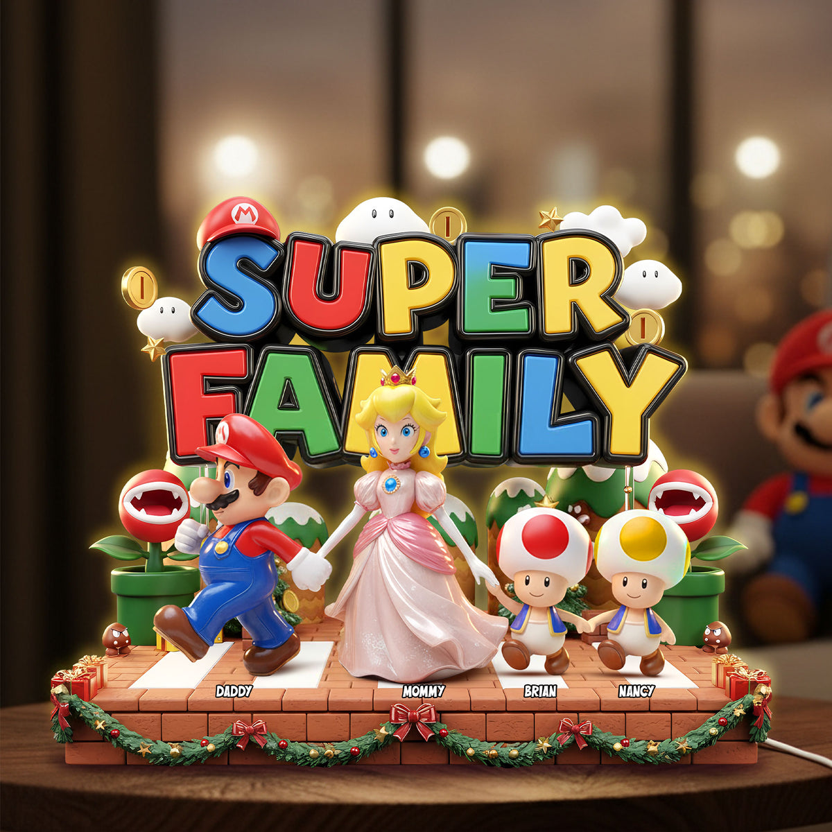 Family Crosswalk Light Box - Personalized Gifts For Family Custom Acrylic Light Box 01PATI141125-Homacus